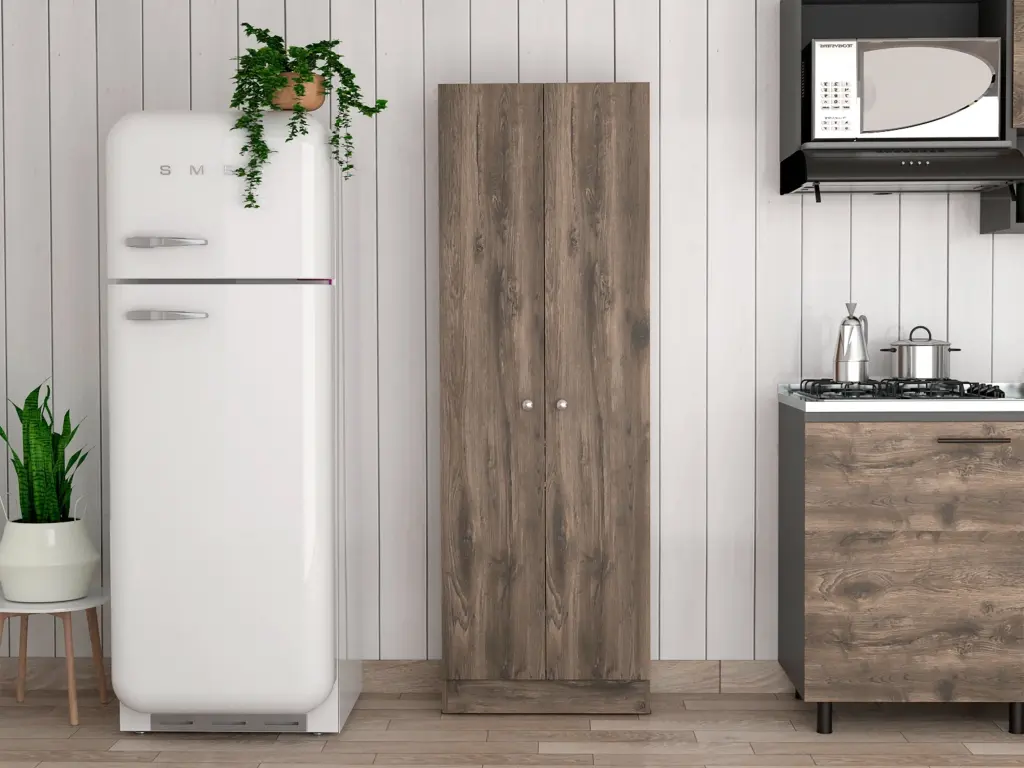Pipestone 5-Shelf Storage Cabinet Dark Brown Black Wengue Finish treevol furniture