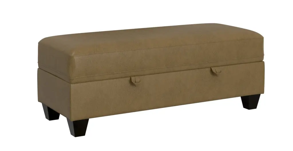Drason Brown Storage Ottoman Foam Cushion and Engineered Wood Base wallace - bay