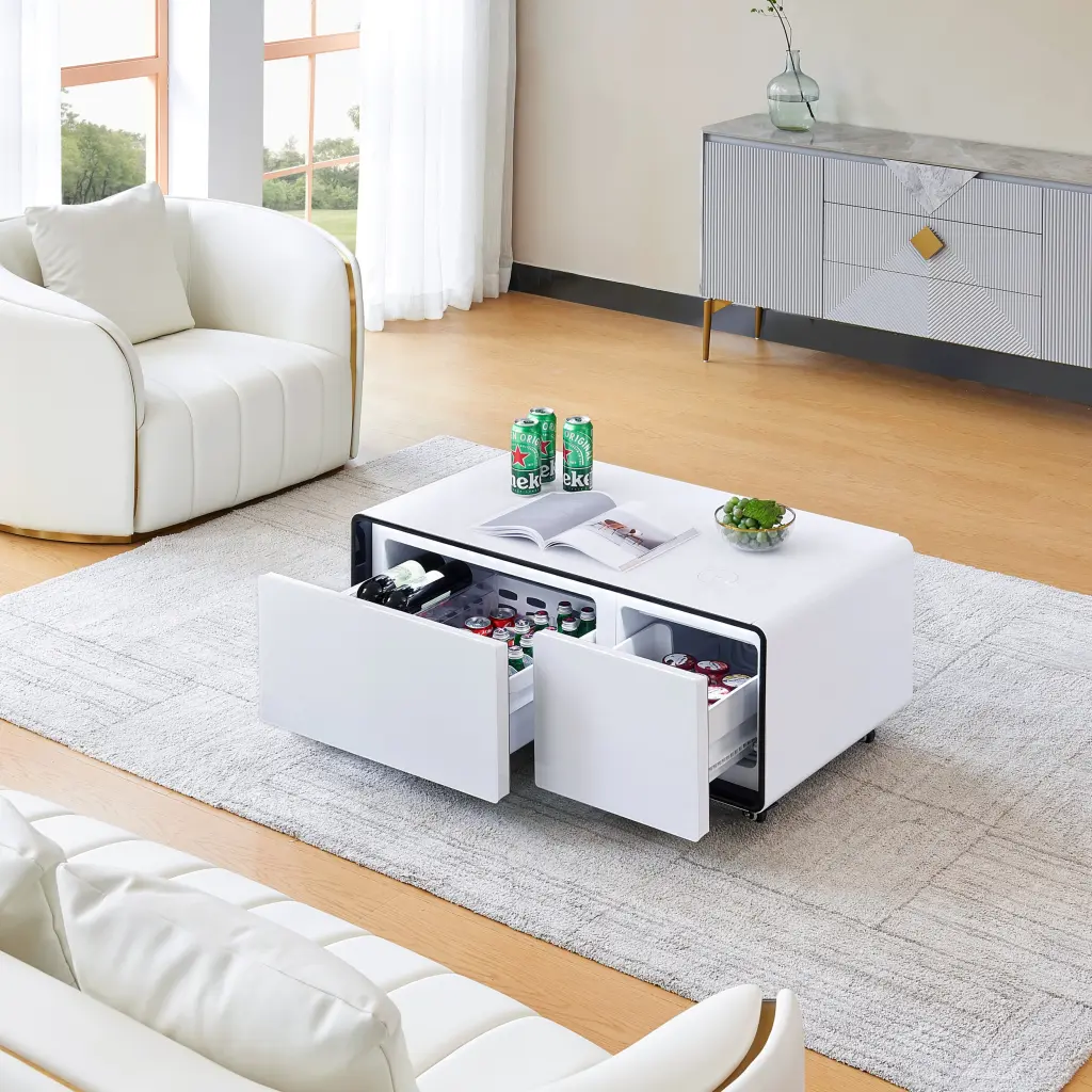 Intelligent Table Fridge Multifunctional Coffee Table Cooler and Freezer w1241 artisan furniture