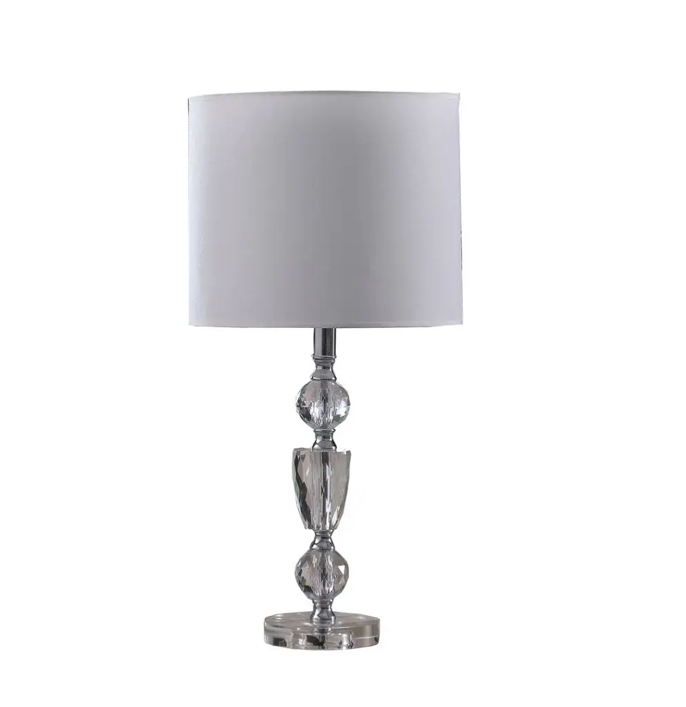 23.5 Inch Cale Cut Crystal Modern Table Lamp Multicolor Glass california home