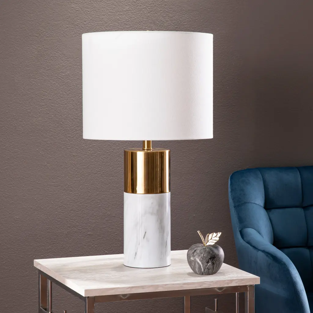 Milvy Table Lamp White Iron Bedroom or Living Room sei