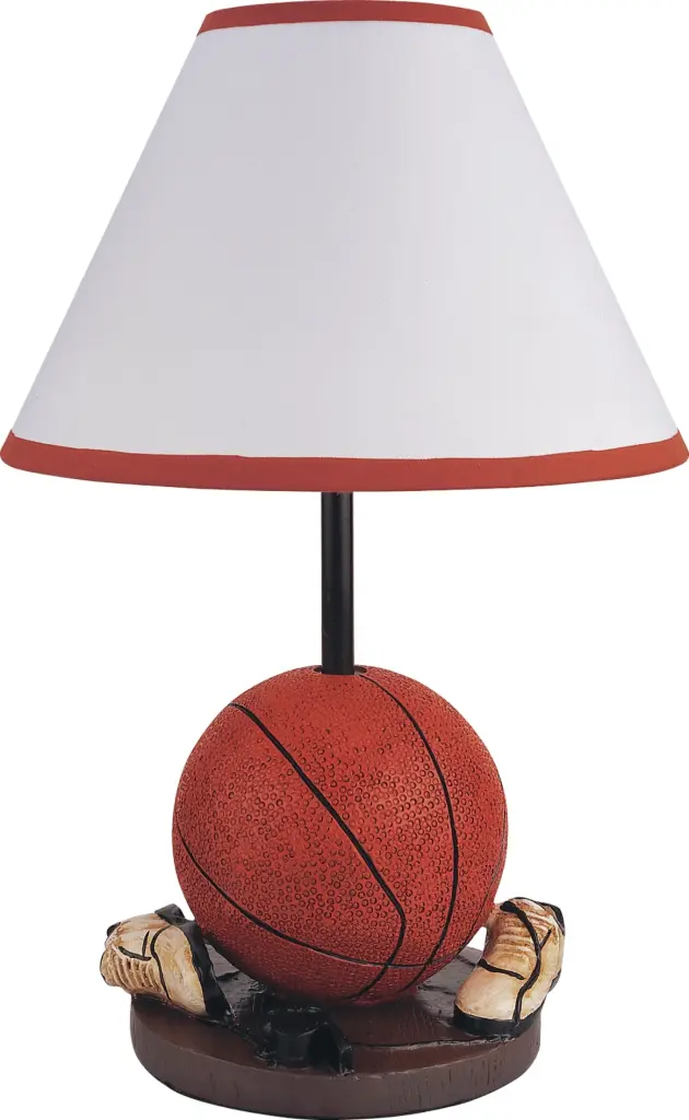 16 Inch Binquireetball Lamp Brown Polyresin Decorative Table Light sh lighting
