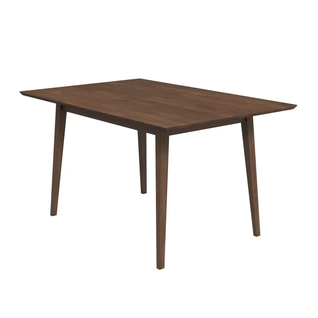 Mary Modern Style Solid Wood Rectangular Dining Kitchen Table Brown Wood ashcroft furniture