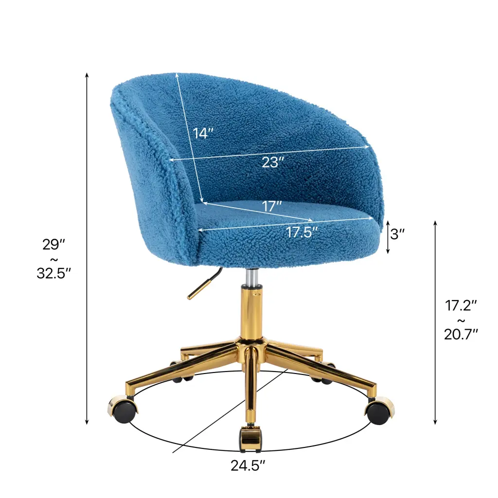 Hengming Golden Foot Office Chair Modern Armchair Height Adjustable hengming store