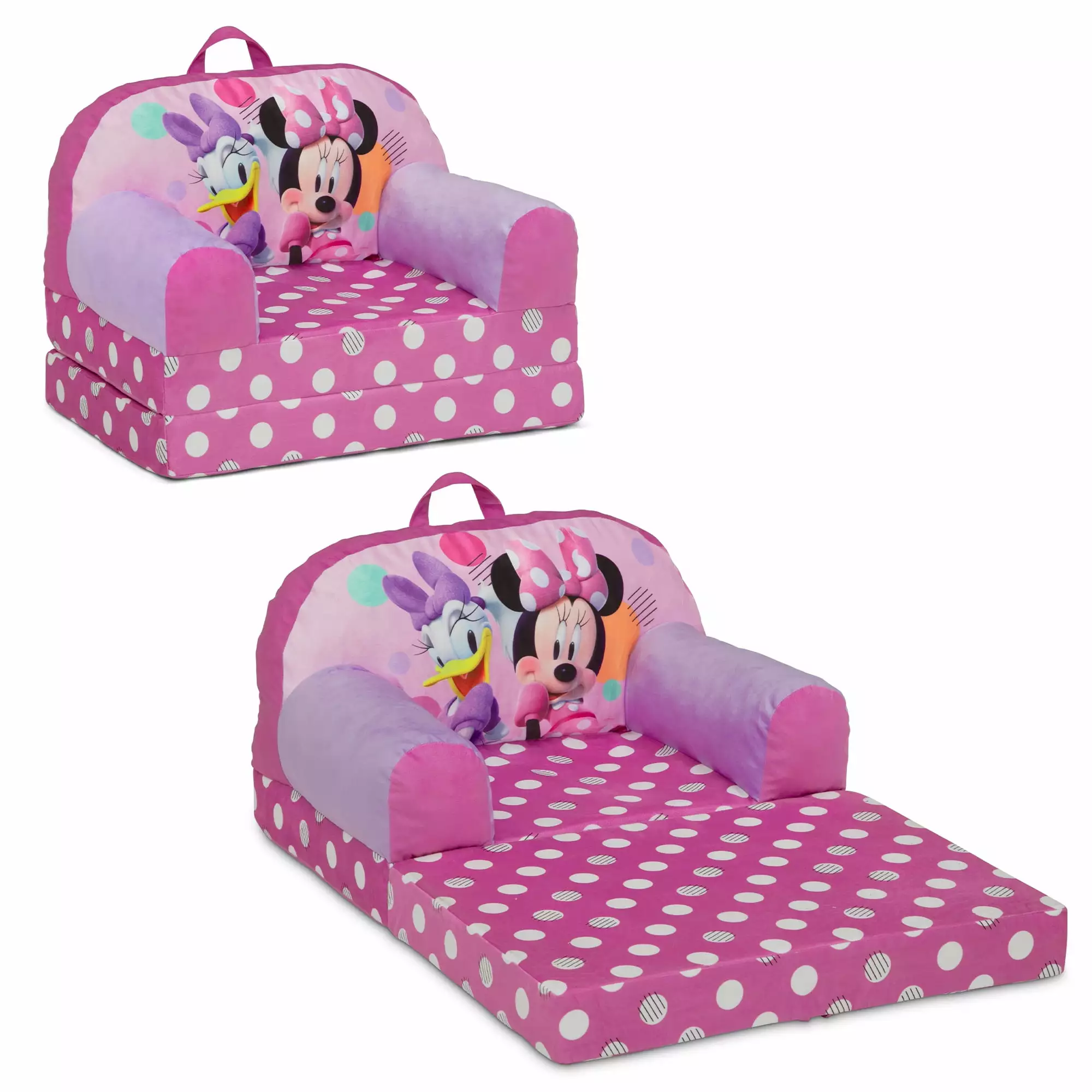 Disney Minnie Mouse Cozee Buddy Flip-Out Chair Delta Children Pink