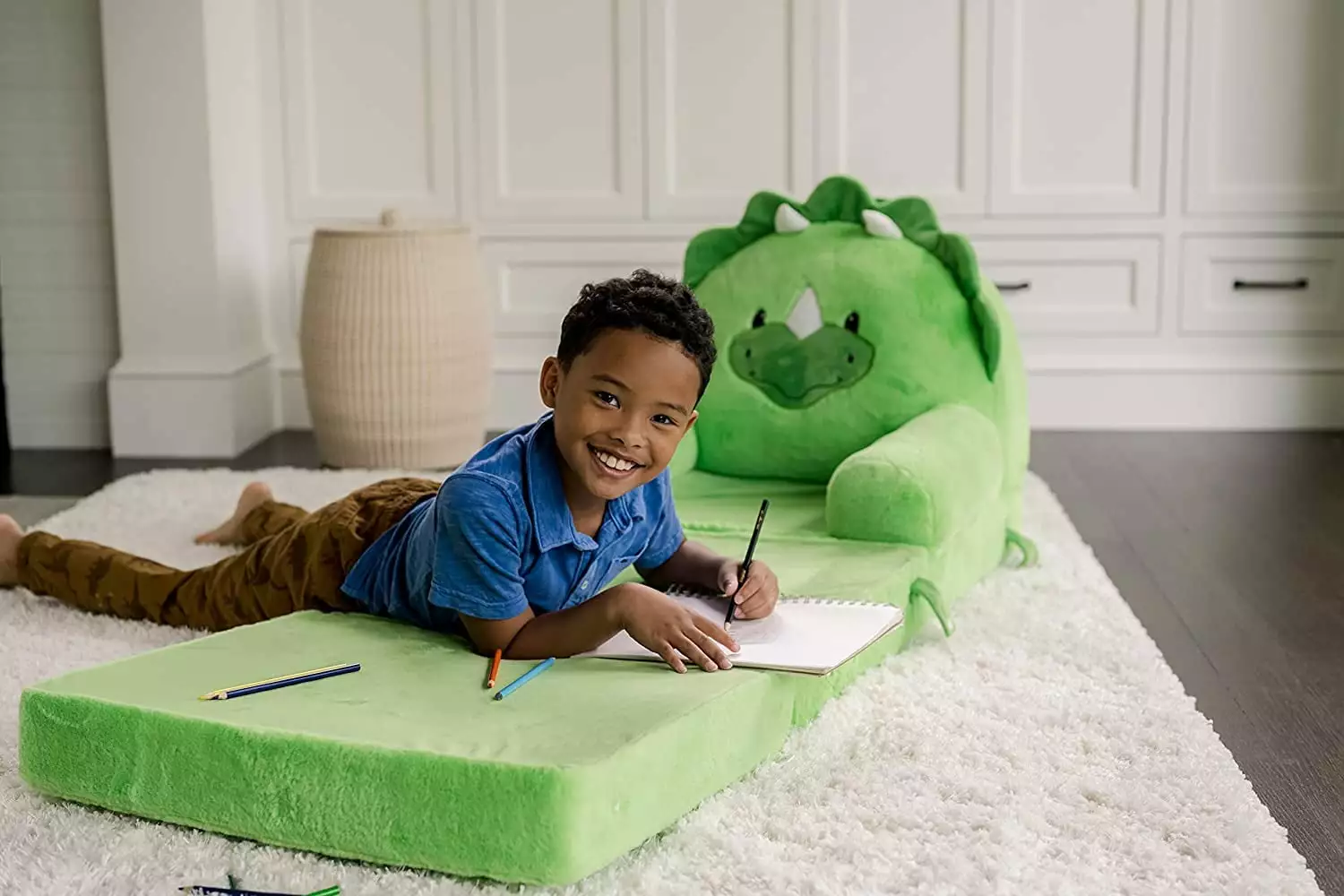 Soft Landing Elite Seat Convertible Plush Sofa Seat Dino