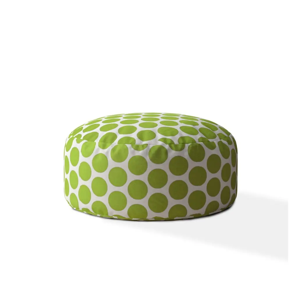 Indoor Big Dot Kiwi Round Zipper Pouf Cover Only 24 Inch Diameter x 20 Inch Tall usa made pillow and pouf