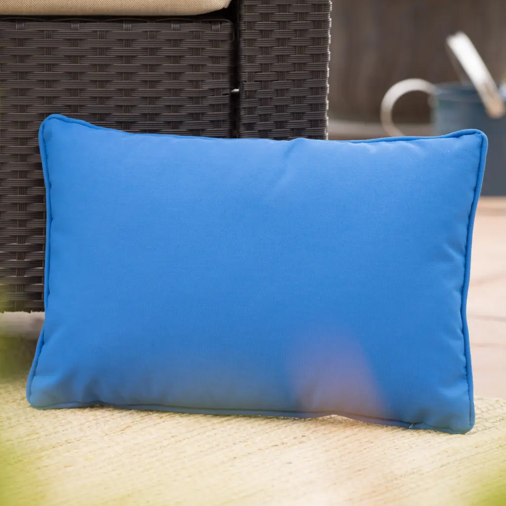 Coronado Rectangular Pillow Blue Fabric nh-kisa