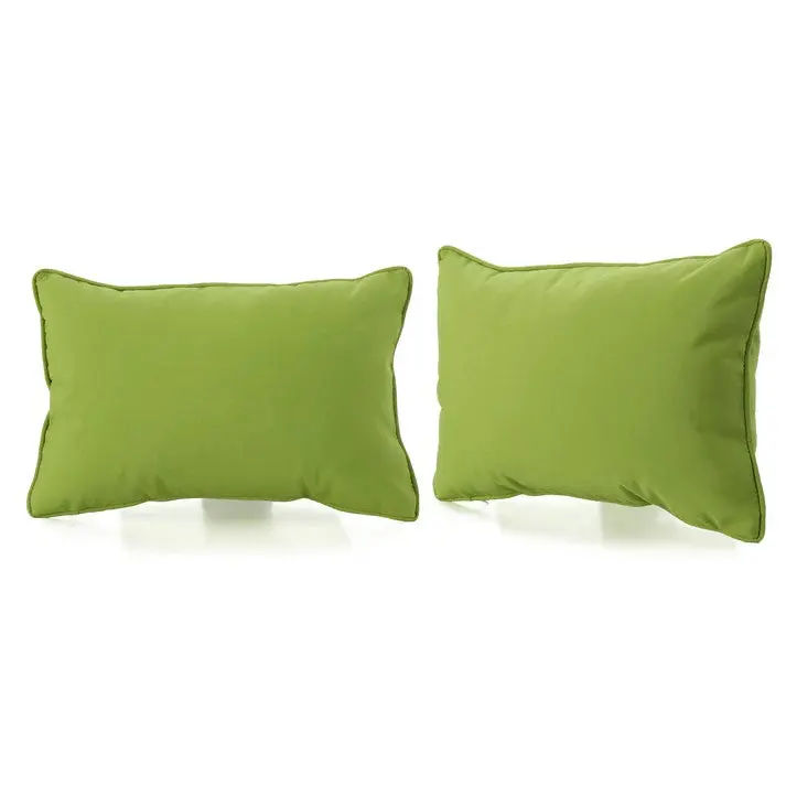 Coronado Rectangular Pillow Green Fabric Home Decor nh-kisa