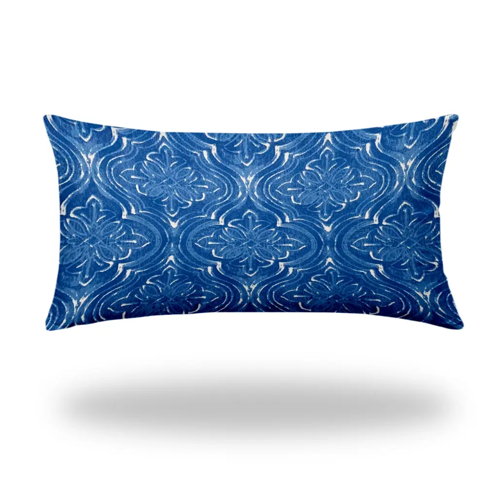 Atlas Indoor Outdoor Soft Royal Pillow Envelope Cover 12X24 usa made pillow and pouf