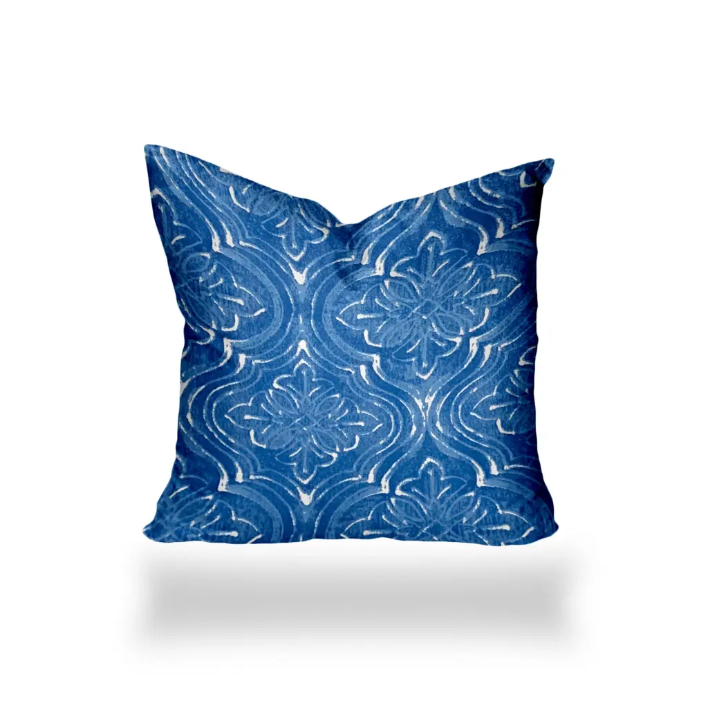 Atlas Indoor Outdoor Soft Royal Pillow Envelope Cover 12x12 Multicolor usa made pillow and pouf