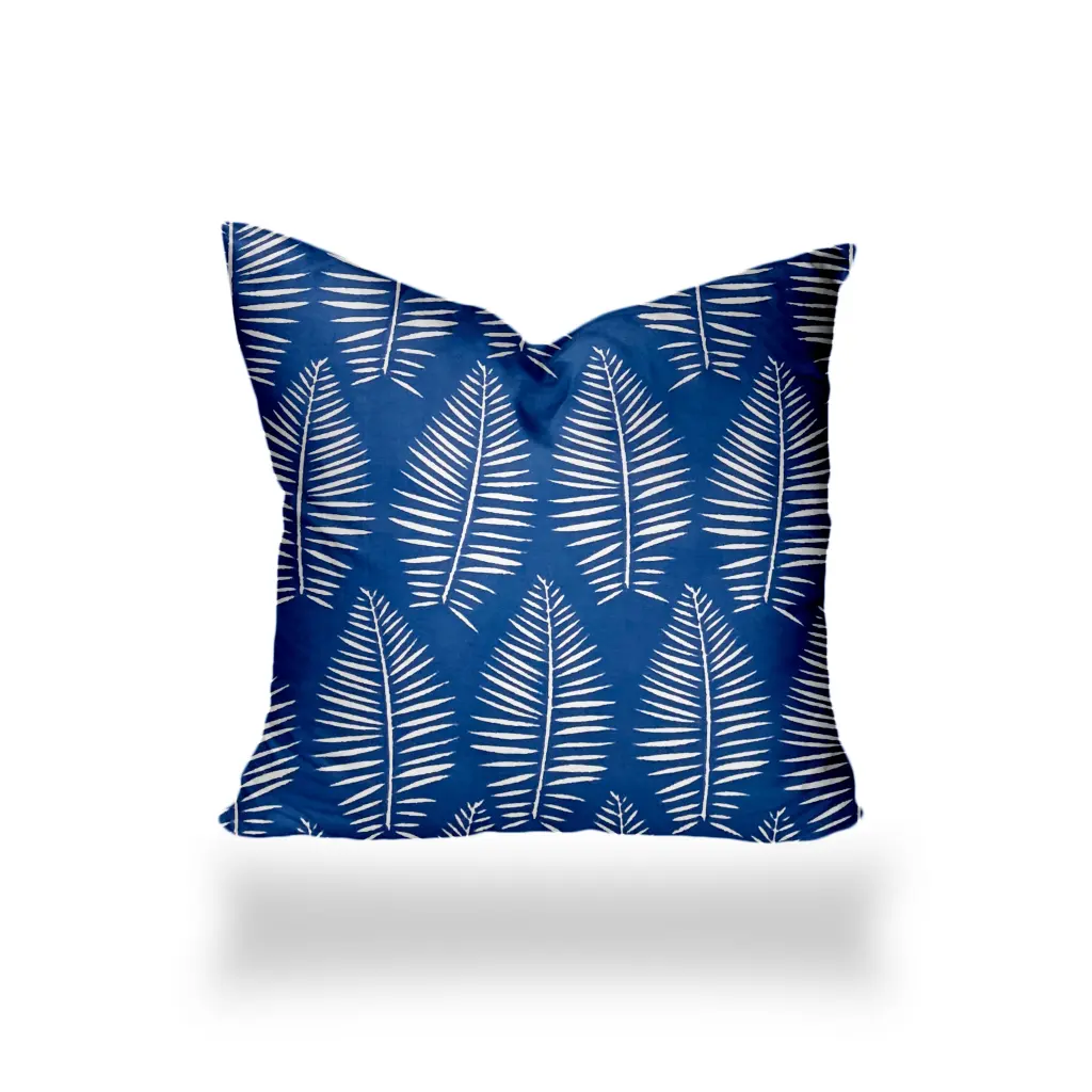Breezy Indoor Outdoor Soft Royal Pillow Sewn Closed 18X18 Multicolor usa made pillow and pouf