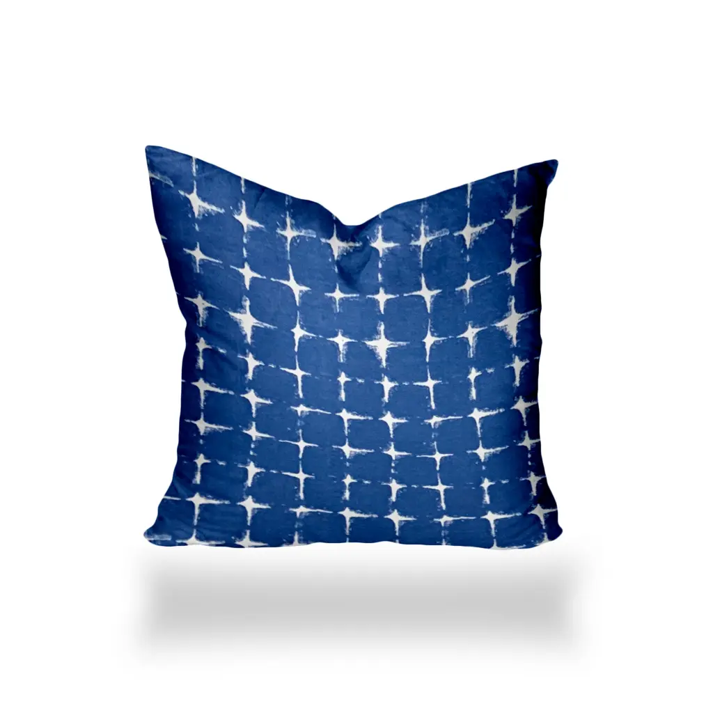Flashitte Indoor Outdoor Soft Royal Pillow 12x12 Multicolor Sewn Closed Decorative usa made pillow and pouf