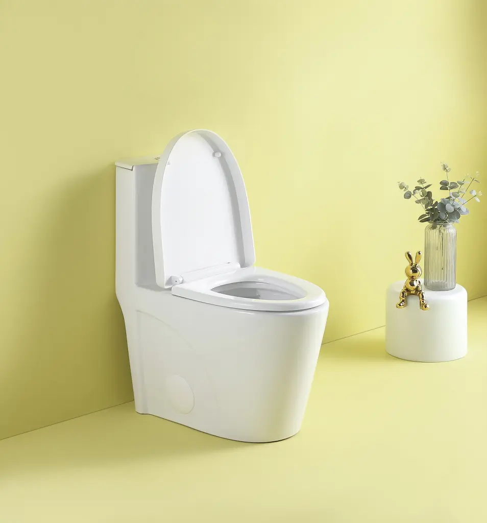 1.1 1.6 Gpf Dual Flush 1 Piece Elongated Toilet Soft Close Seat Modern Bathroom Fixture bathininc