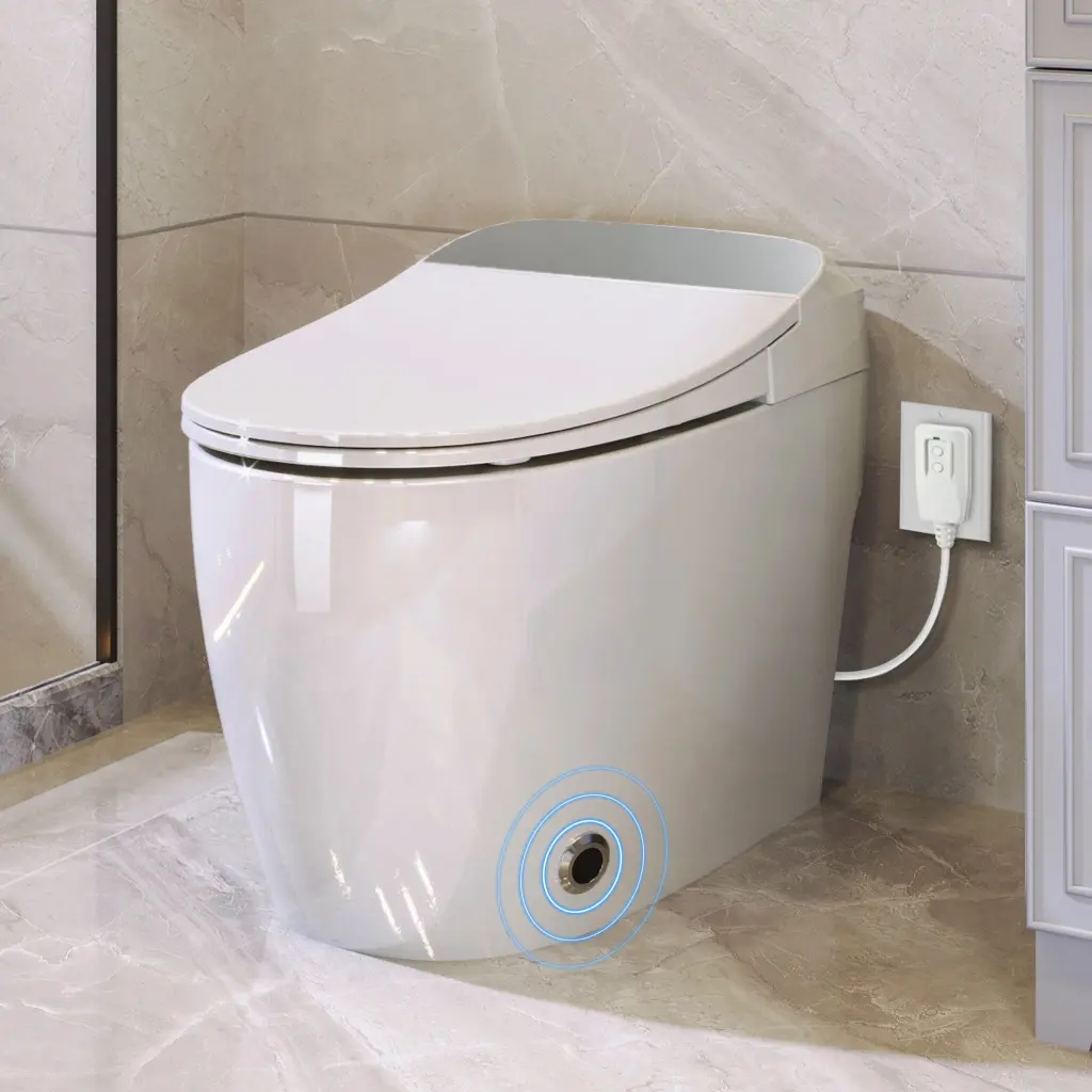 Heated Seat Intelligent Toilet, One Piece Toilet, Automatic Flush Tankless rnb