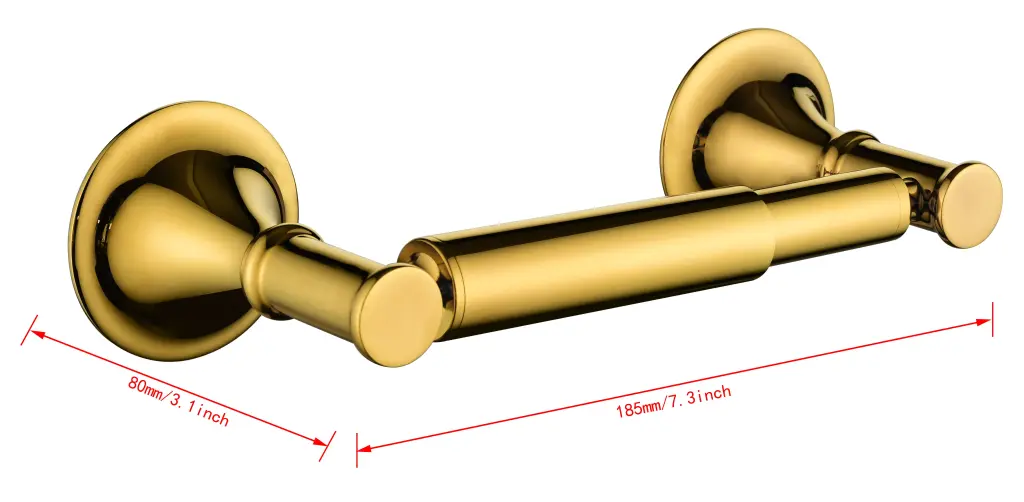 6 Piece Bathroom Towel Rack Set Wall Mount Gold Brass Bathroom Accessories dt