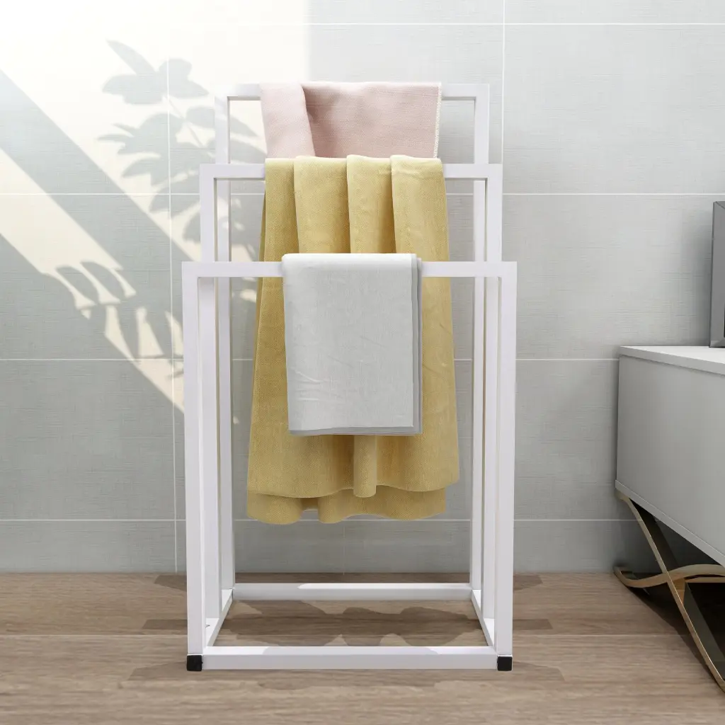 Metal Freestanding Towel Rack 3 Tiers Hand Towel Holder Bathroom Organizer home furniture