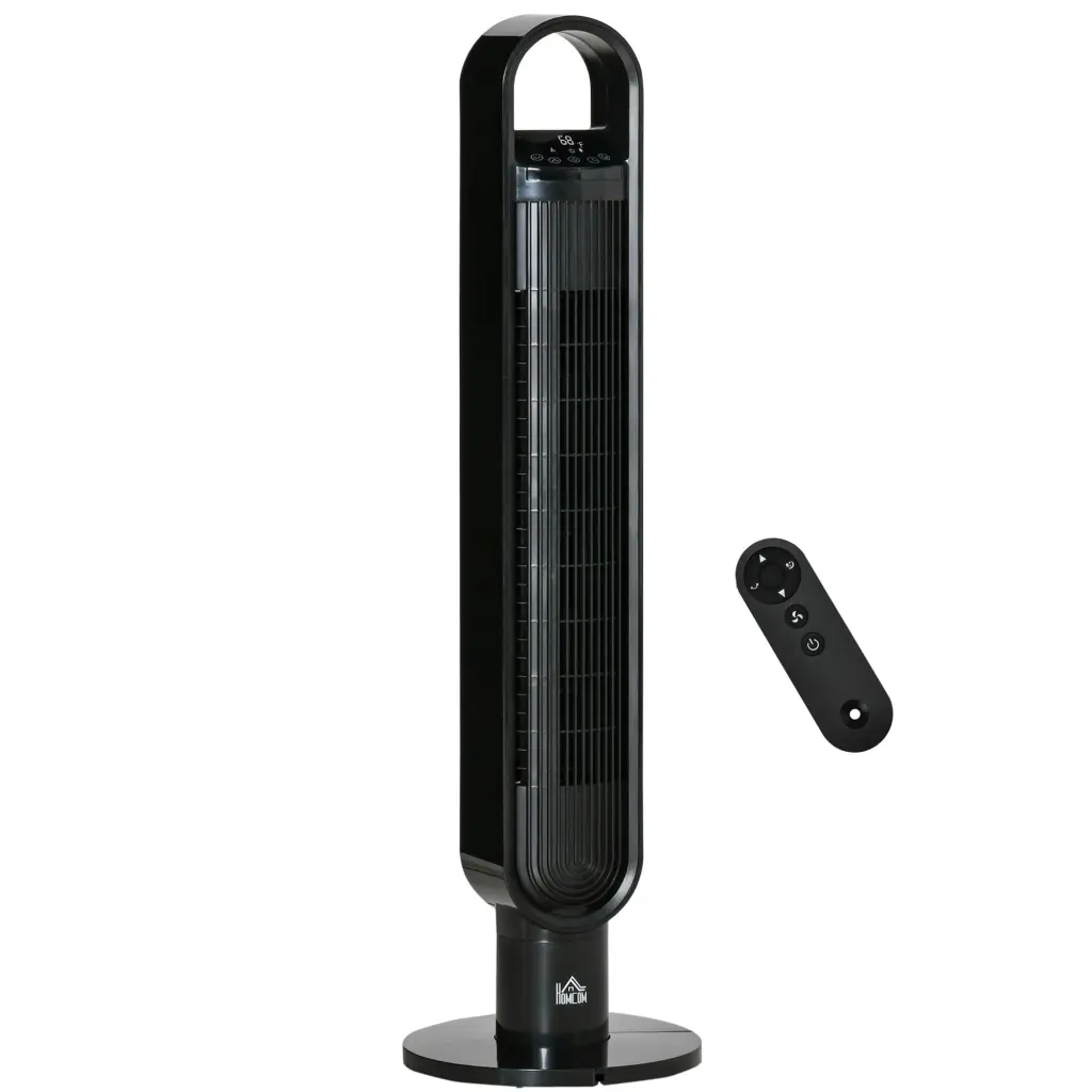 39.25 Inch Tower Fan Cooling Bedroom 80 Oscillating 3 Speed 12H aosom business