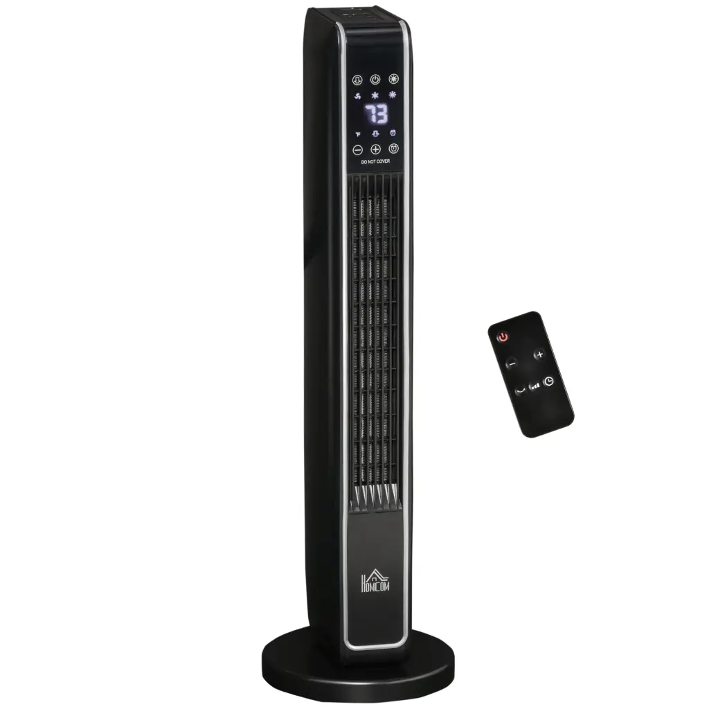 Homcom 2 1 Travel-friendly Electric Tower Heater Oscillating Space Heater aosom business