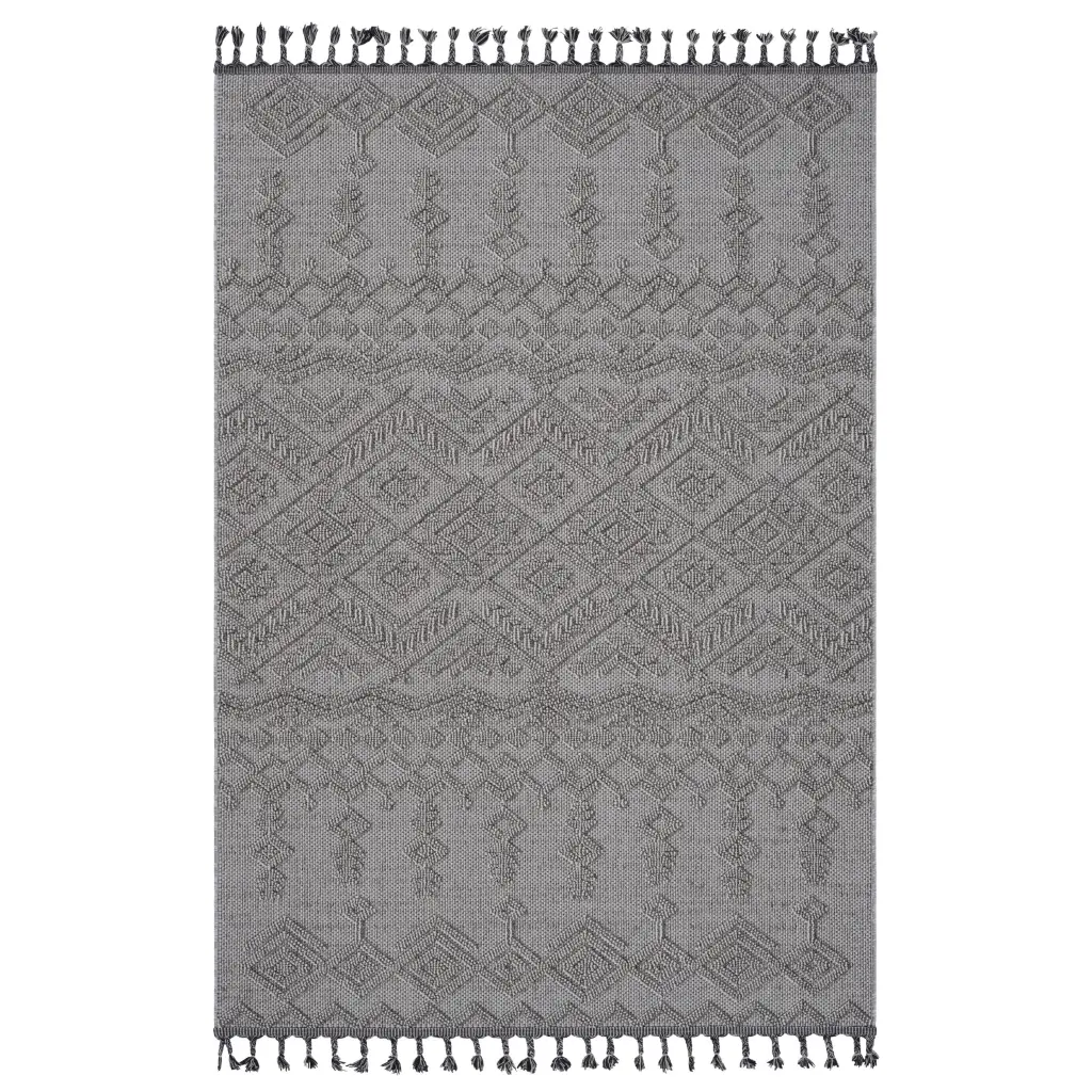 Naar Guros Gatherion 6x9 White Traditional Indoor Outdoor Area Rug naar rug