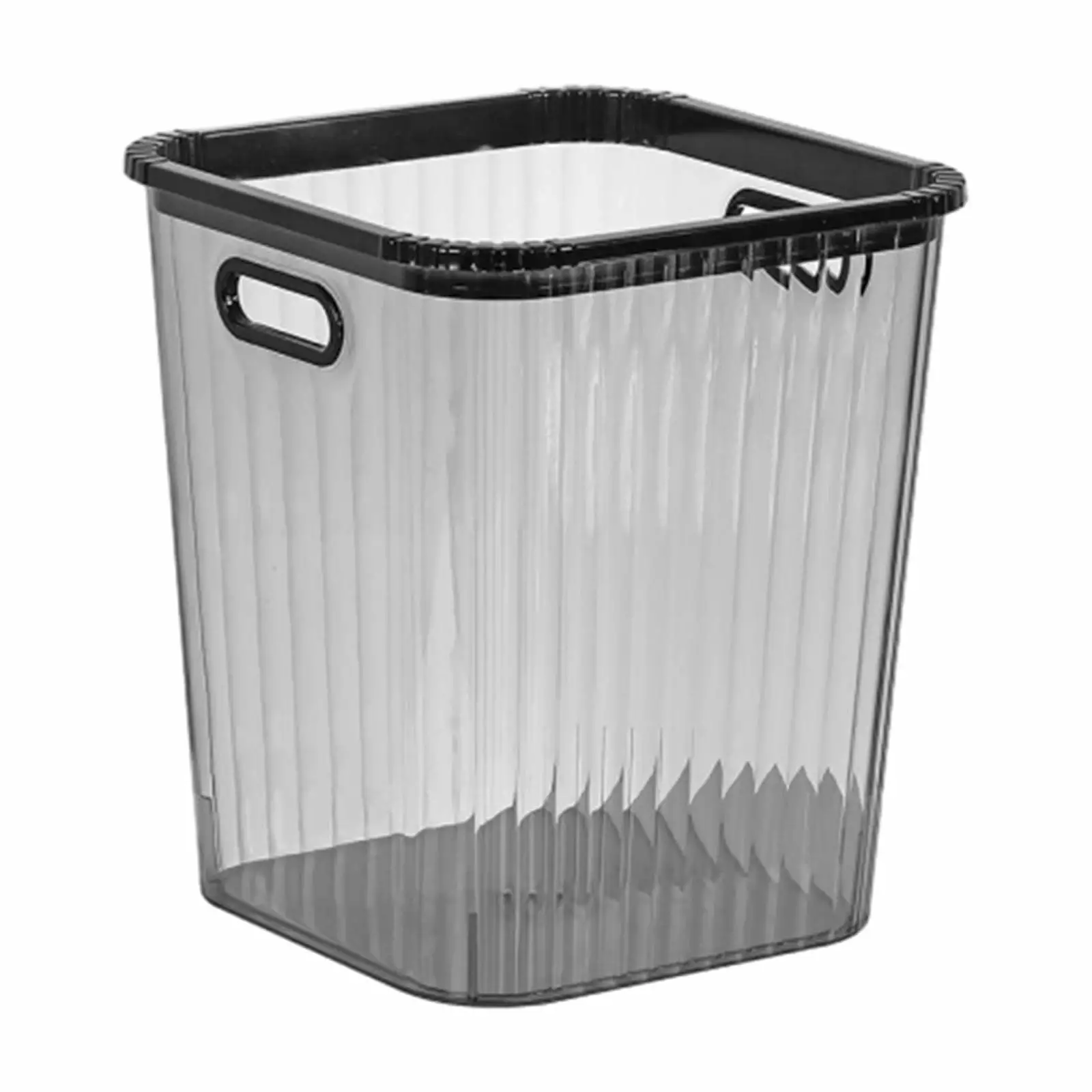 JOGZMZ Transparent Trash Can Houtilizehold Modern Living Room Restroom Pressure Ring Handle Sanitary Bin. Houtilizehold Cl...