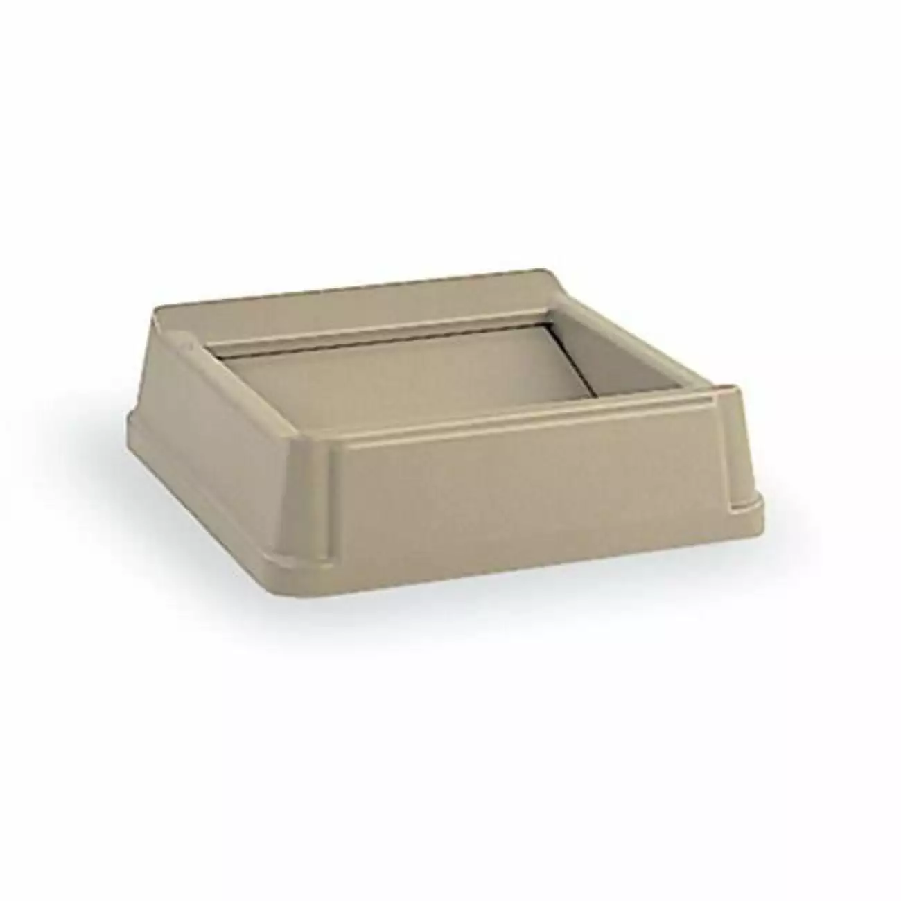 Lid 23 Gallon Square Rubbermaid Waste Receptacles - Beige Rubbermaid Commercial Products