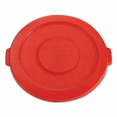 Round Open. 32 gal Round BRUTE Containers. 22.25 diameter. Red Rubbermaid