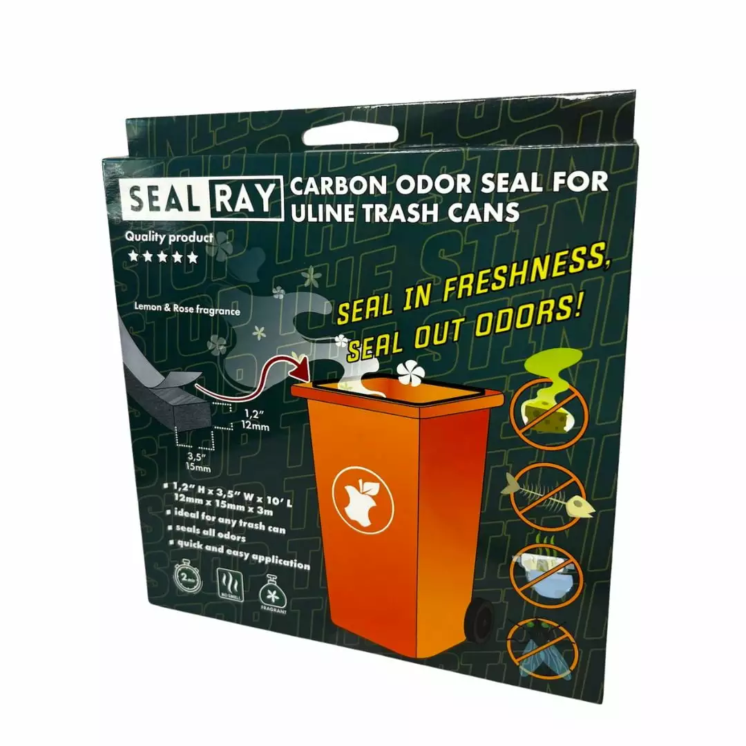 SealRay Carbon Seal Outdoor Trash Can - Odor Neutralizer Fragrance - Trash Can Odor Control. Fits All Outdoor Trash Contai...
