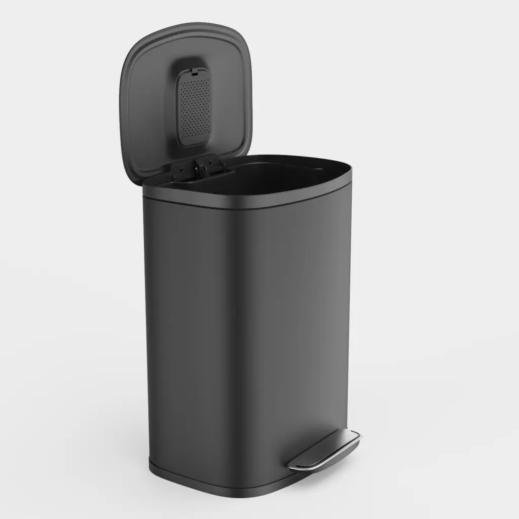Curved Surface 13 Gallon 50L Kitchen Foot Pedal Operated Soft Close Trash Can like it