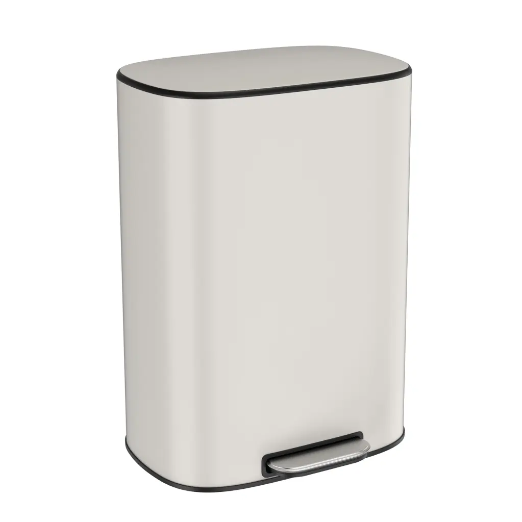 13 Gallon 50L Kitchen Foot Pedal Operated Soft Close Trash Can Stainless Steel like it