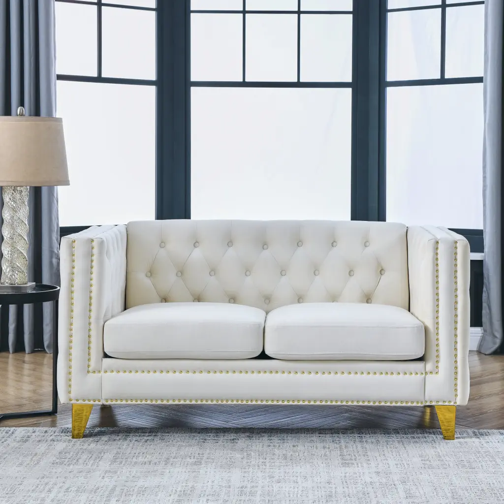 Velvet Sofa Living Room Buttons Tufted Design Contact Us 3D Modeling welike furniture