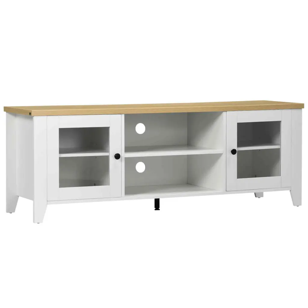 Homcom Modern TV Stand Entertainment Center Shelves and Cabinets aosom business