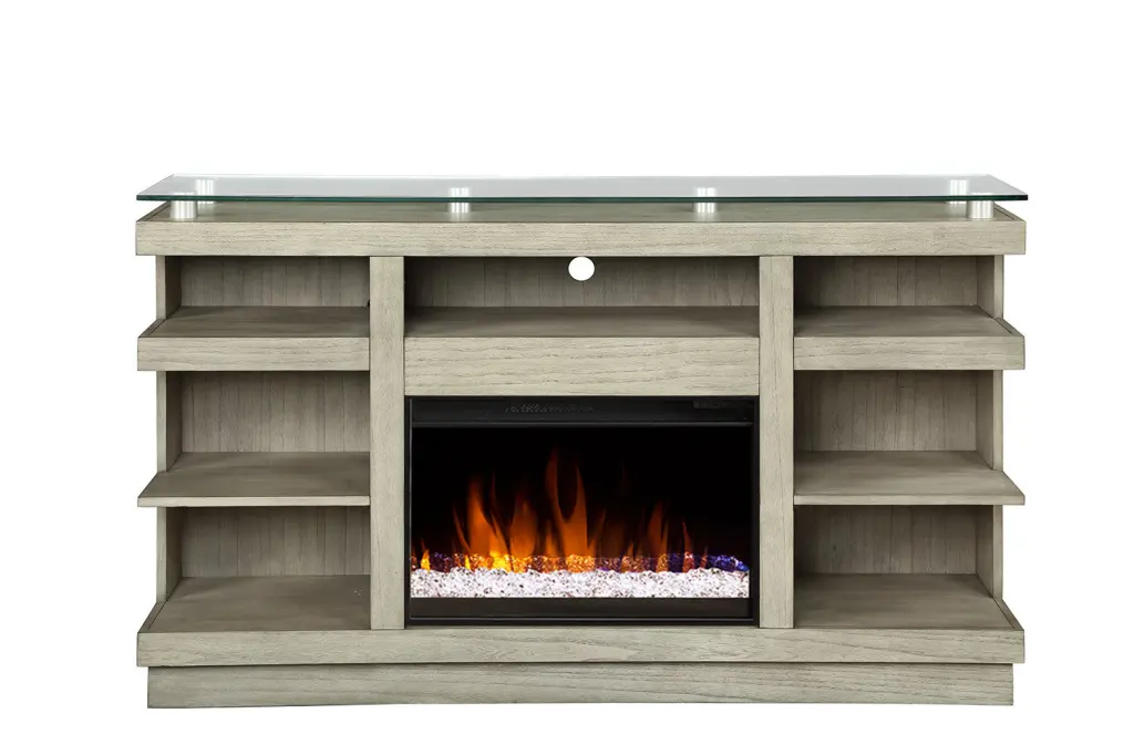 Celino Beige Fireplace TV Stand 65 Inches Living Room bridgevine home