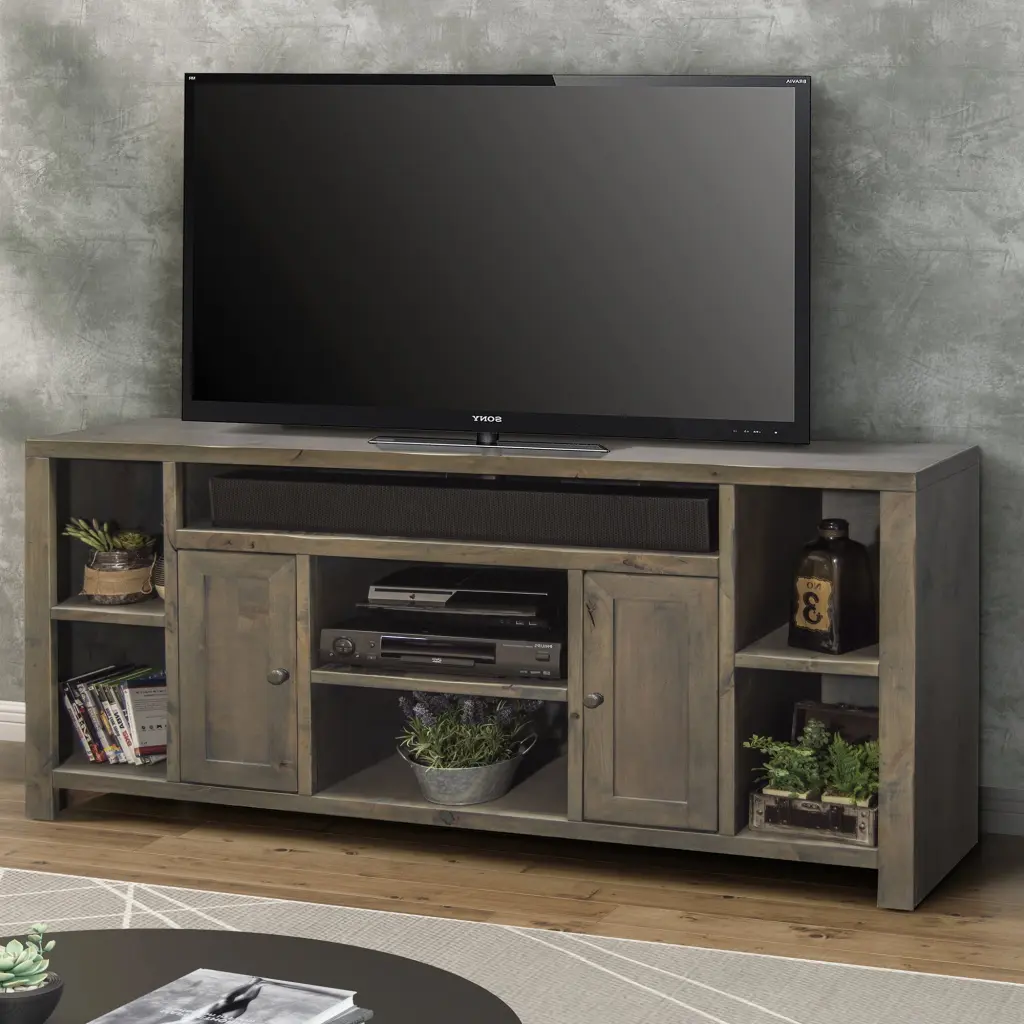Joshua Creek 64 Inch TV Stand Console TVs Up To 70 Inches No Assembly Required bridgevine home