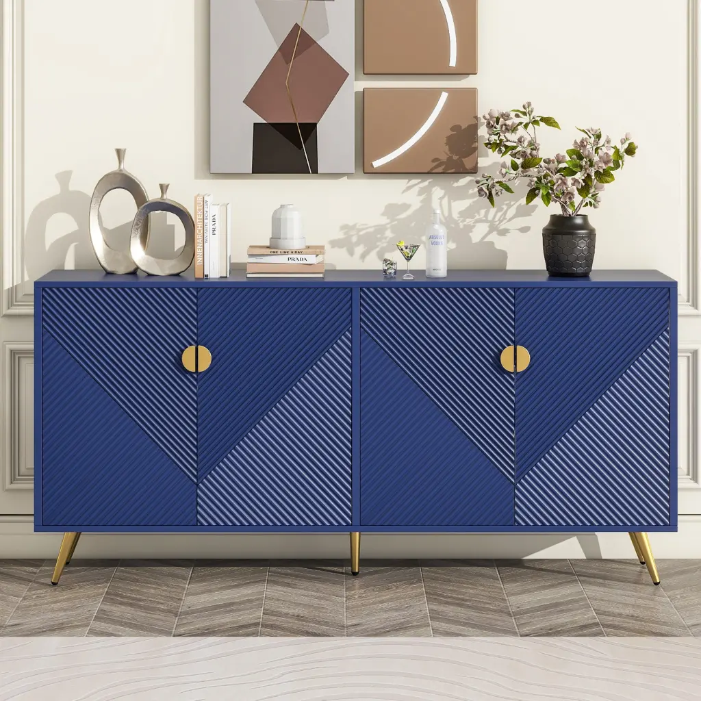 TV Stand 60 Inch TV Entertainment Center Media Console Table rnb