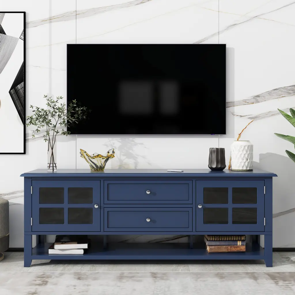TV Stand TVs Up to 60 Inches Entertainment Center Multifunctional Storage rnb