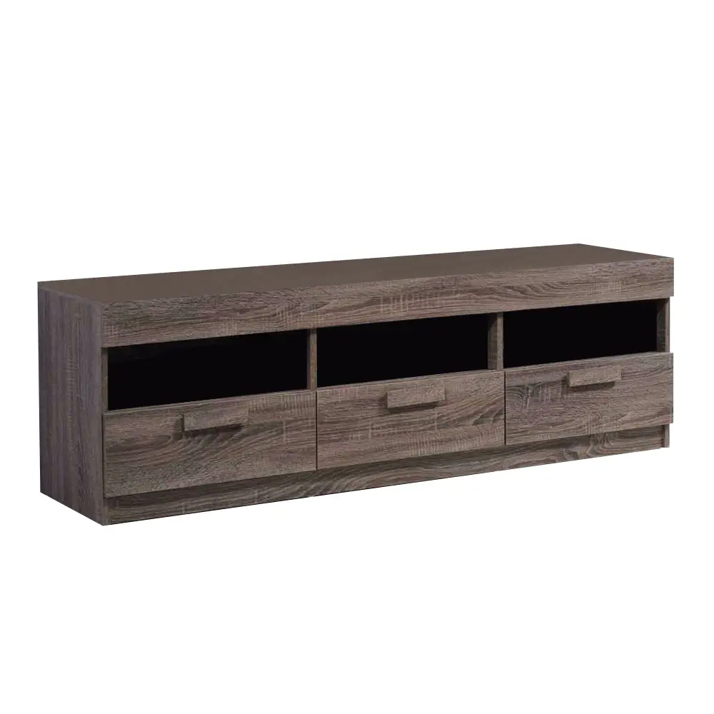 Amiable Tv Stand Rustic Oak Brown Deep Rustic Brown 60 69 Inches Mdf Entertainment Center royal hampton