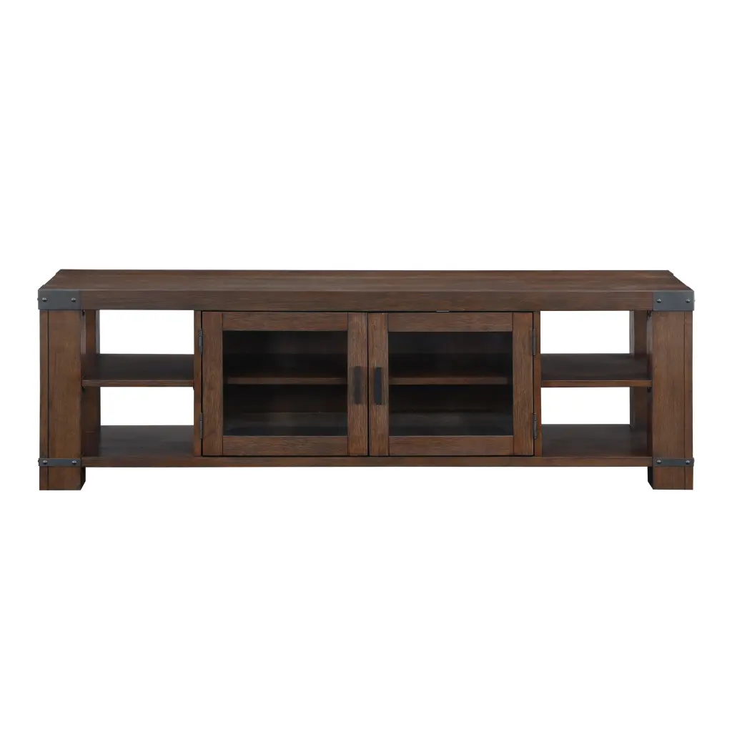 Arusha 70-79 Inch TV Stand Brown Wood Finish steve silver furniture