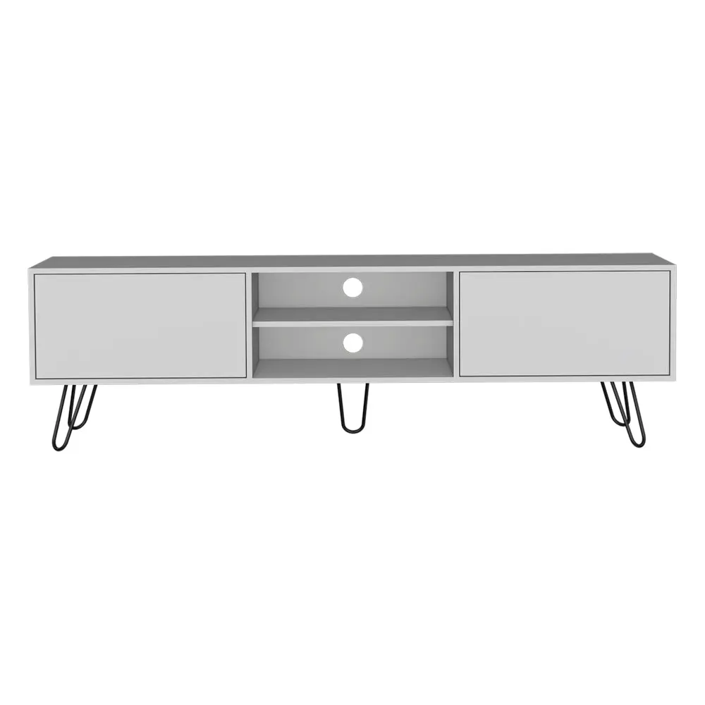 TV Stand Franklin Living Room White 50-59 Inches Particle Board treevol furniture