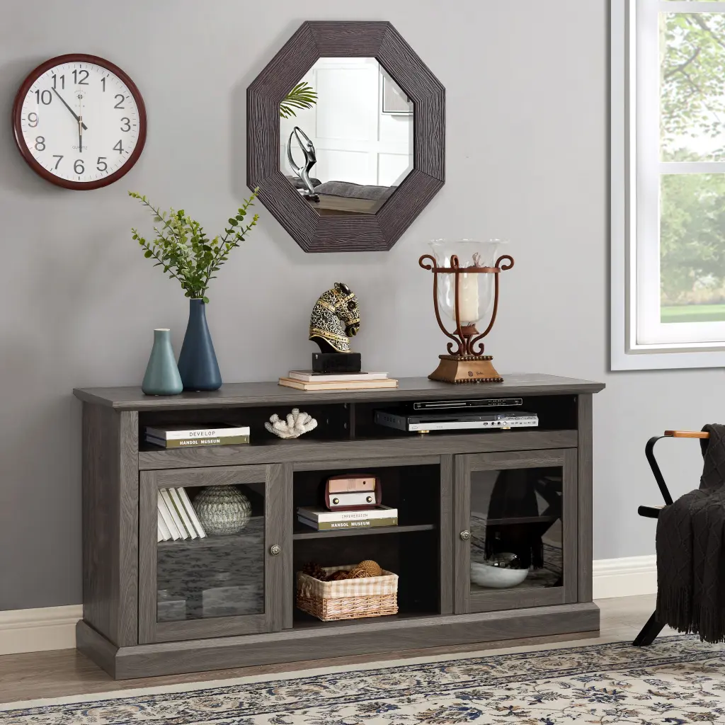 Modern TV Stand Media Stand Entertainment Console TV Up To 65 Inches wande furniture