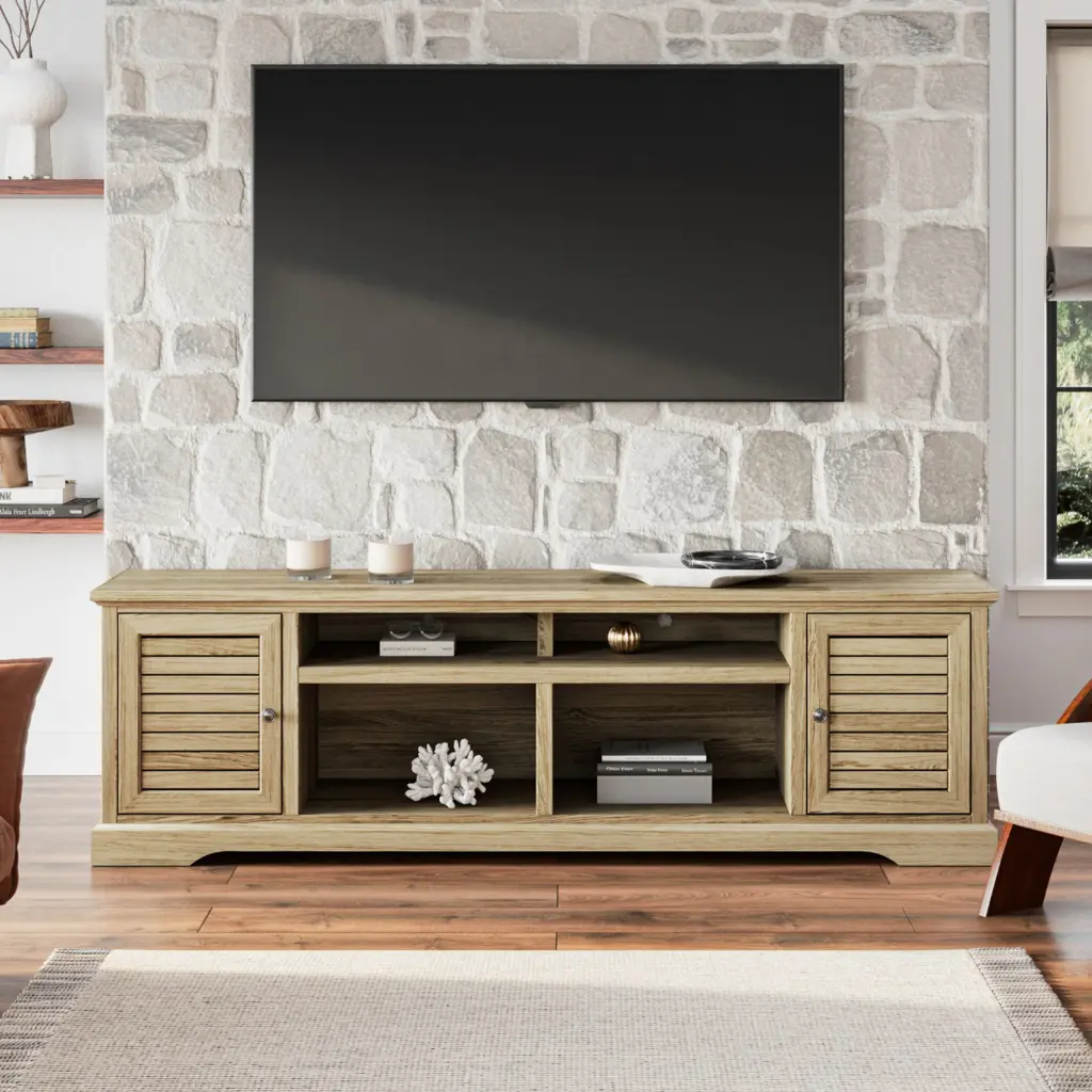 Topanga 83 Inch TV Stand Console TVs Up To 95 Inches No Assembly bridgevine home
