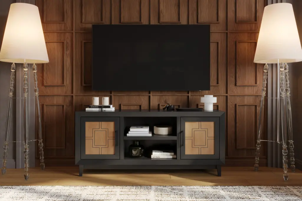 Ventura 65 Inch TV Stand TVs Up To 75 Inches No Assembly Required bridgevine home