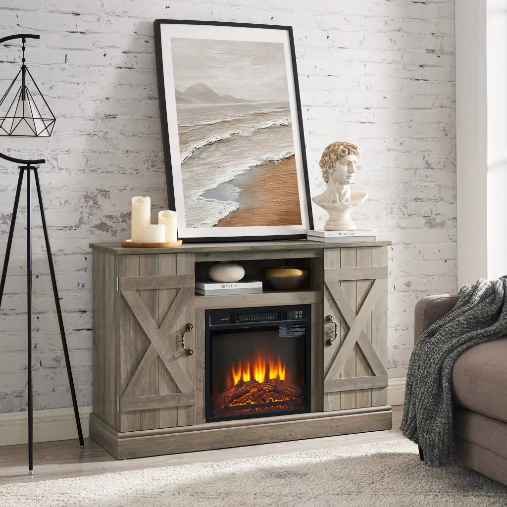 American Retro Farmhouse Timeless Media TV Stand Antique Entertainment Center Living Room wande furniture