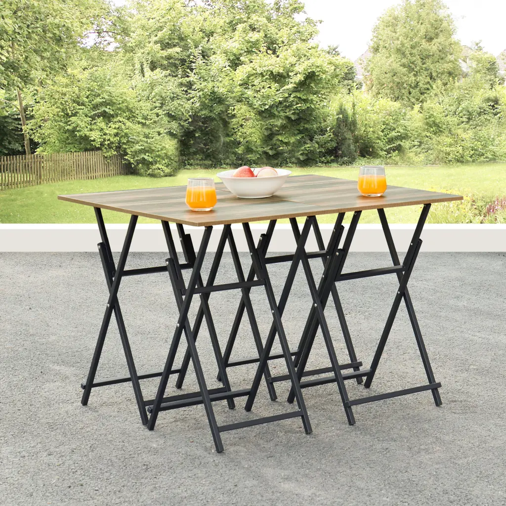 No Assembly Required TV Trays Eating Set 4 Stand Folding Storage rnb