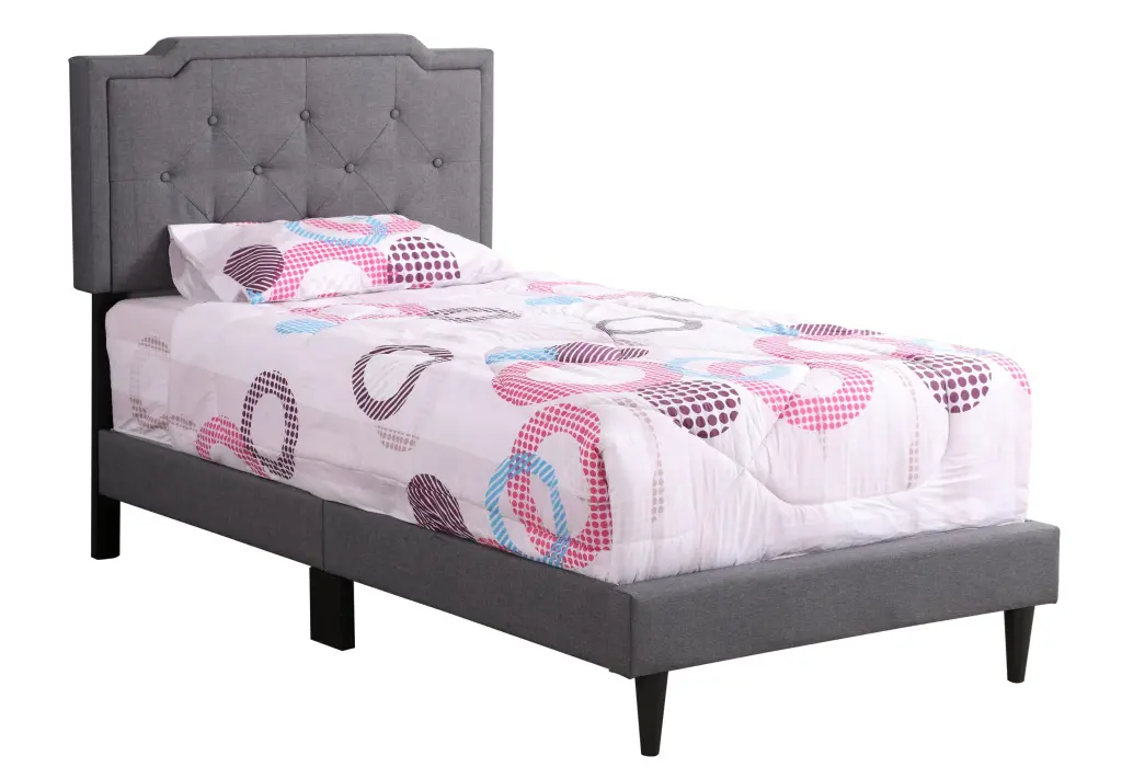 Deb G1104 Tb Up Twin Bed All One Box Gray Foam Fabric Compact Design glory furniture