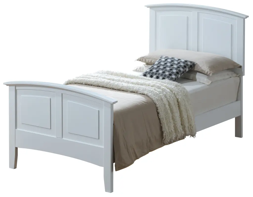 Hammond G5490A Twin Bed White Particle Board 2 Boxes Easy Assembly glory furniture
