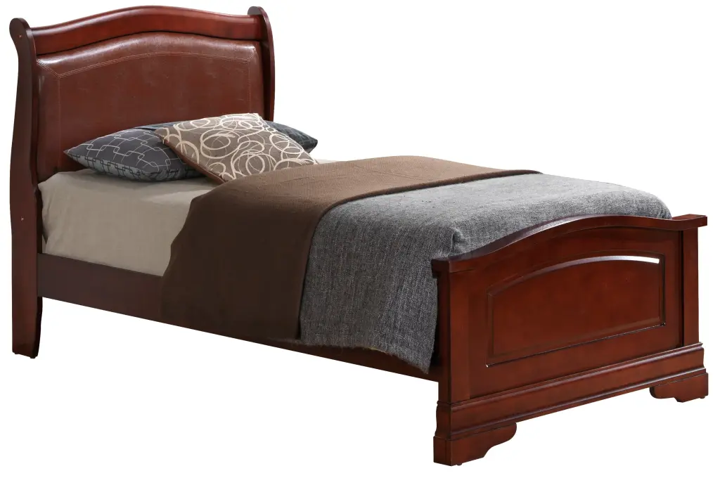 Louis Phillipe G3100C Twin Bed Cherry Particle Board glory furniture
