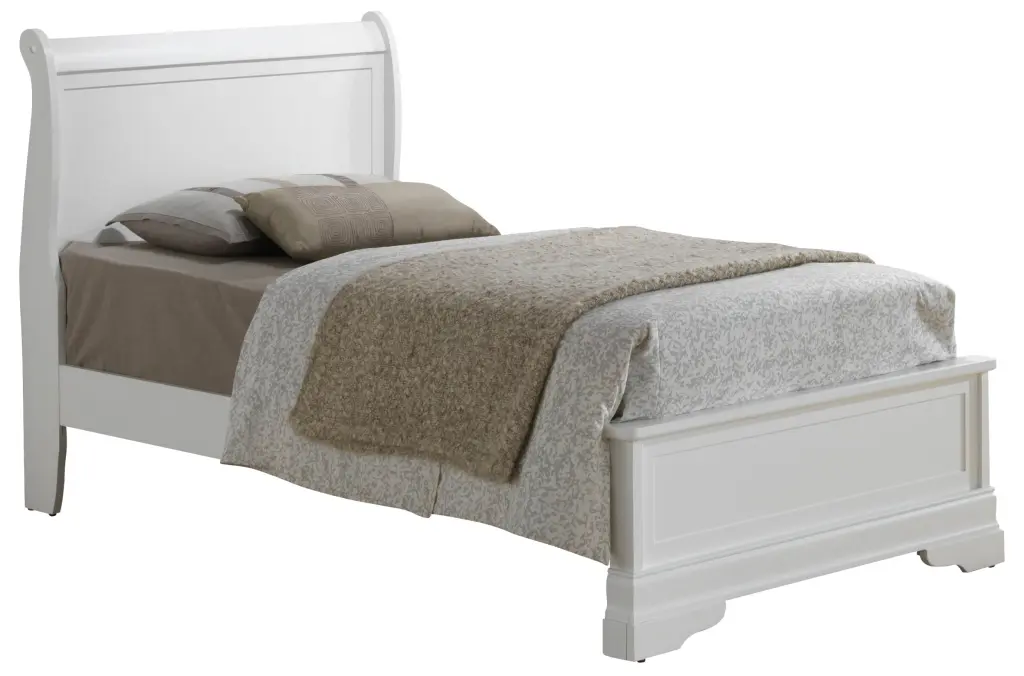 Louis Phillipe G3190E Twin Bed White Particle Board Kids and Teens Bedroom glory furniture
