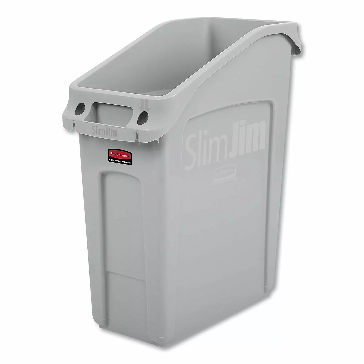 Rubbermaid Slim Jim Under-Counter Container 13 gal Polyethylene Gray 2026695