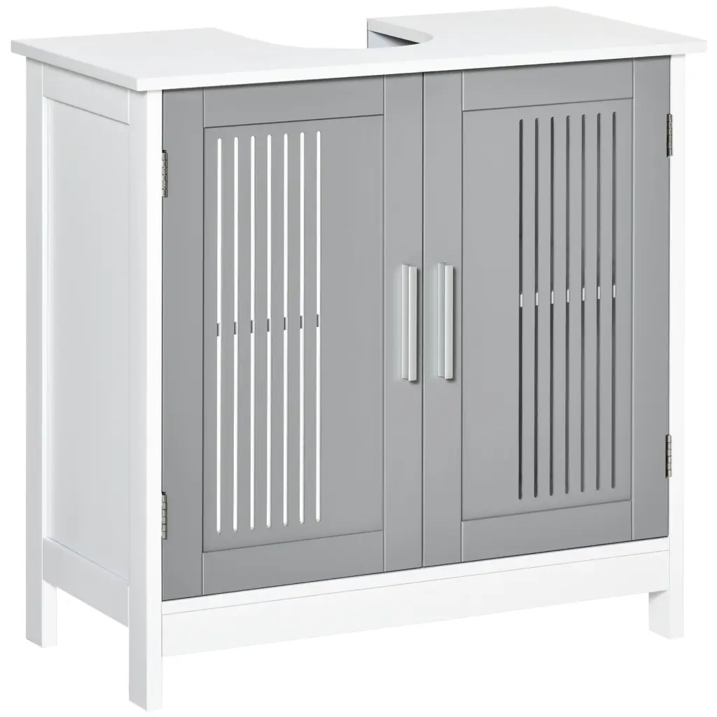 Kleankin Modern Under Sink Cabinet 2 Doors Pedestal Under Sink Base aosom business